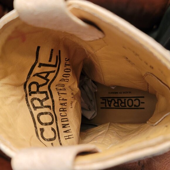 CORRAL LADIES HANDCRAFTED COWBOY BOOTS SIZE 7.5M (81811) - Picture 12 of 16